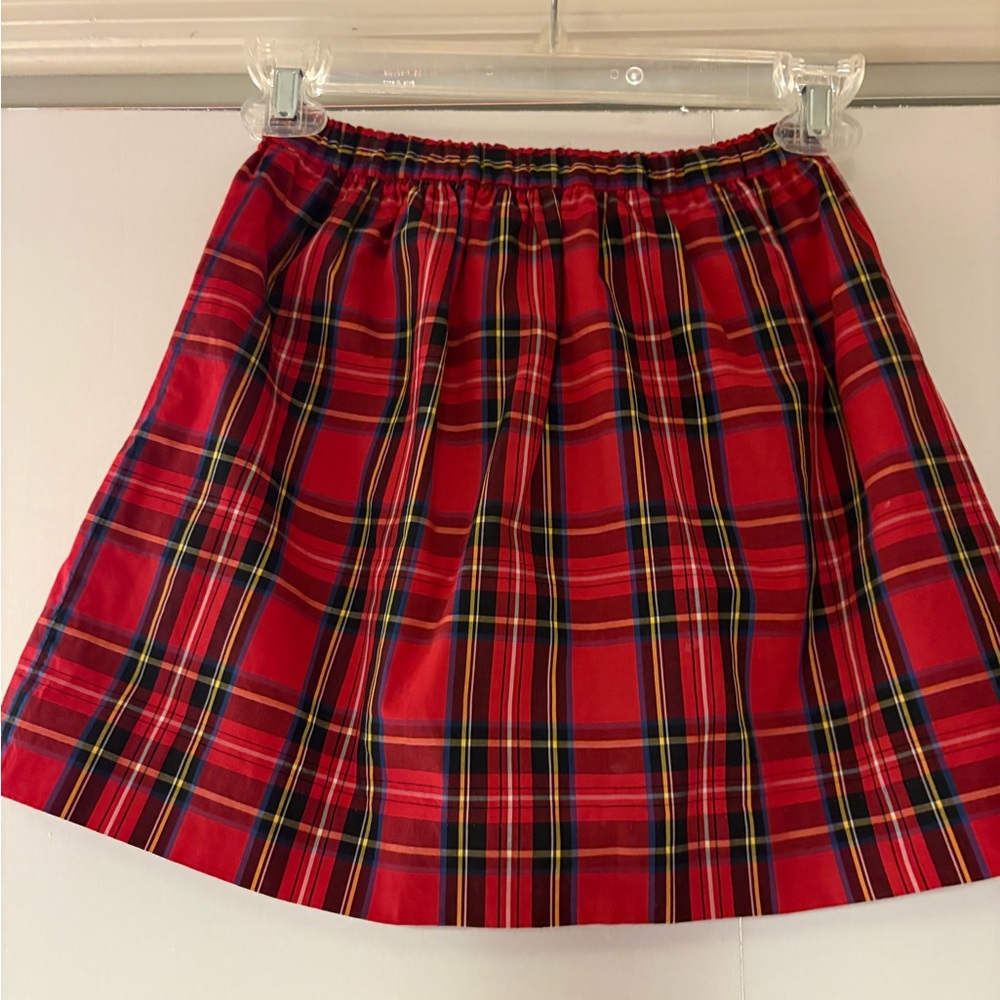 Crewcuts Red Plaid A-Line Skirt